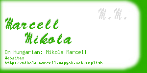 marcell mikola business card